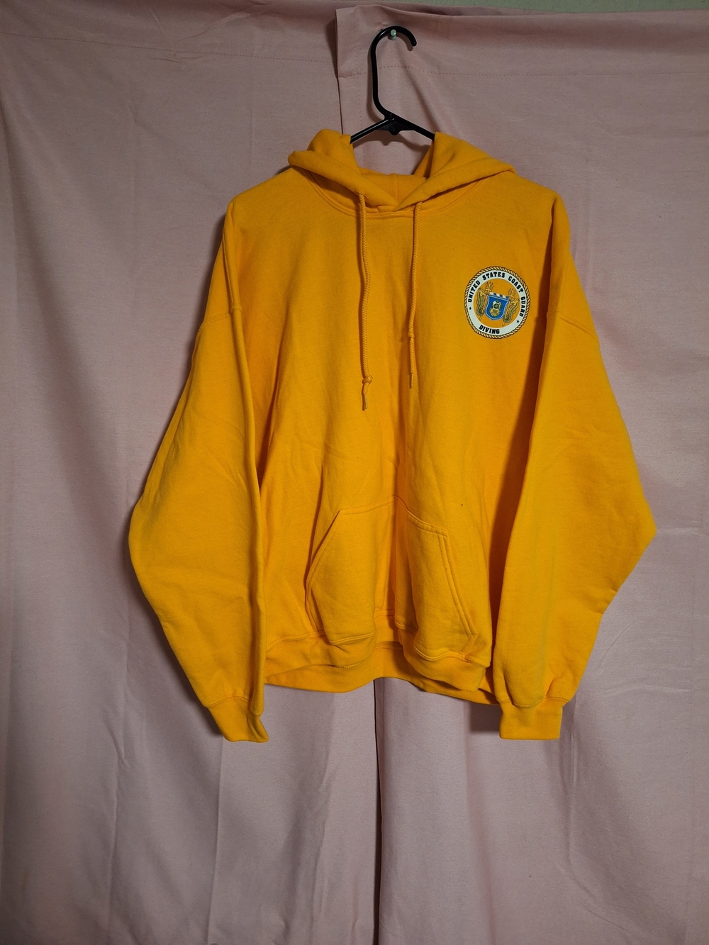 USCG Coast Guard Diver Hoodie in Orange Men XL